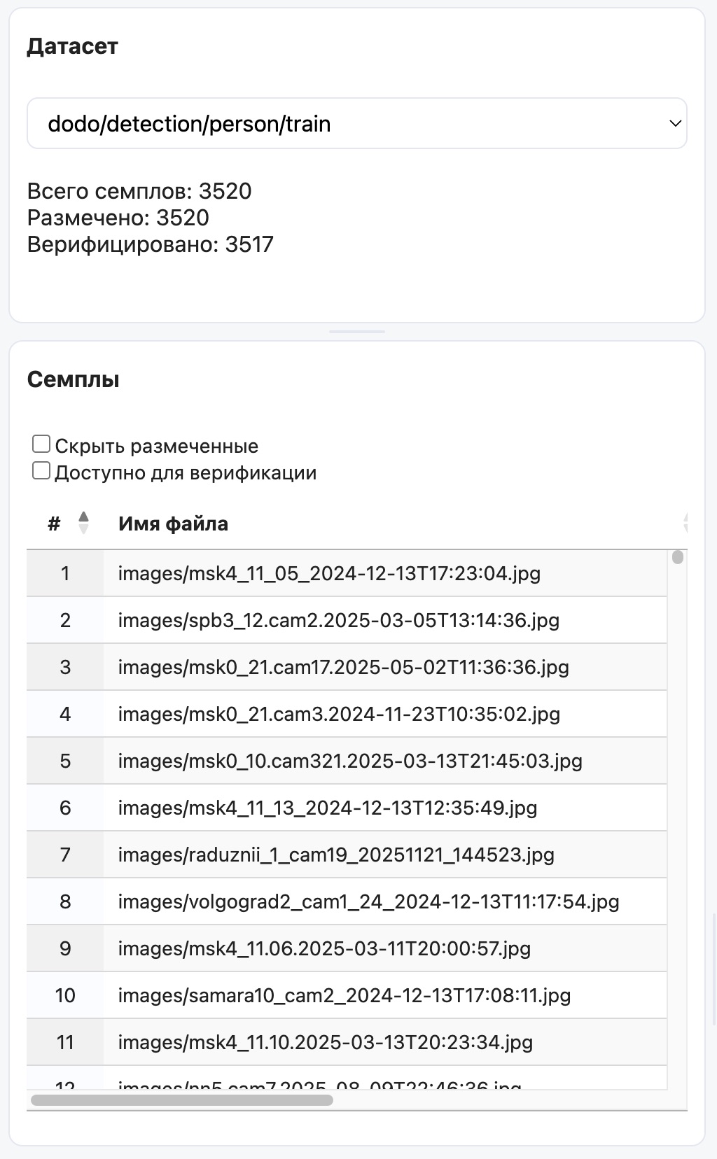 Датасет